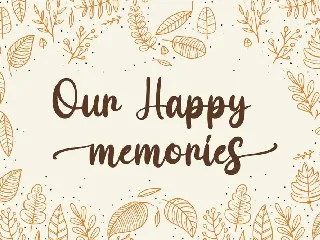 Maple Memories - Script Font