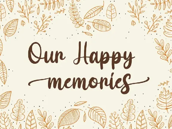 Maple Memories - Script Font