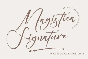 Magistica Signature Font