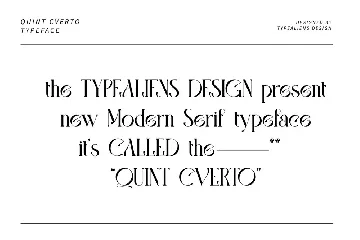 Quint Cverto font