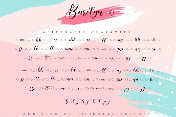 Barelyn Script font