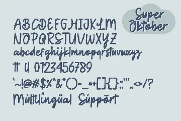 Super oktober font