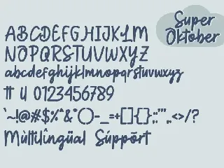 Super oktober font