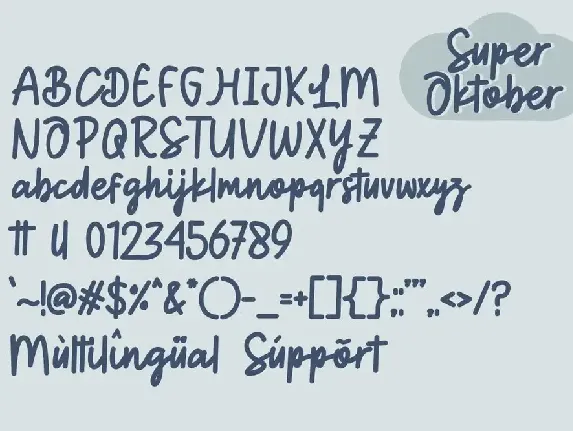 Super oktober font