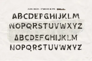 Aloha Brush - Logo font