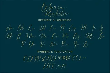 Bilaria Realistic font