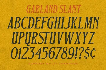 Garland font