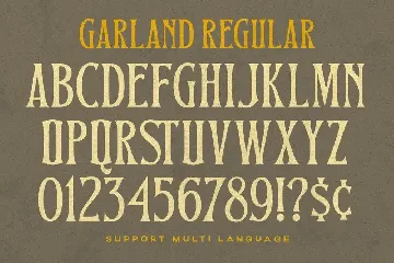 Garland font