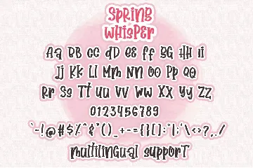 Spring Whisper - Handwritten Crafty Font