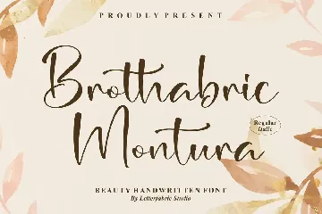 Brothabric Montura Handwritten Font