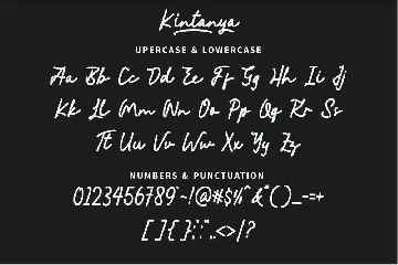 Kintanya font