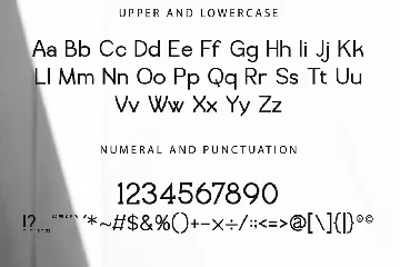 Unique Modern Simple Sans Serif font