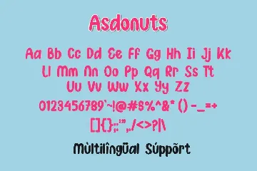 Asdonuts font