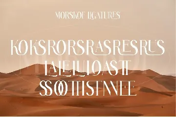 MORSKOF Ligature Serif Typeface font