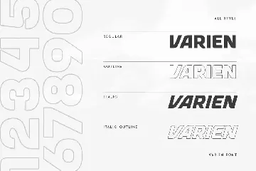 VARIEN - Modern Strong Display Font