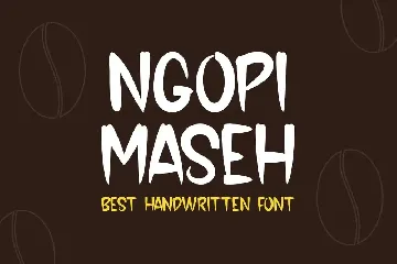 NgopiMaseh - Handwritten Font