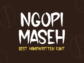 NgopiMaseh - Handwritten Font