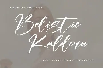 Belista Kaldera Signature Font