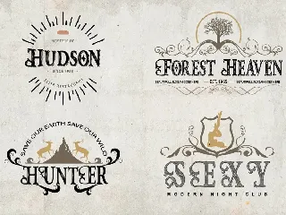 Hunter Heart font