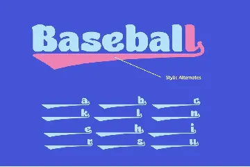 Quick Baseball - Retro Font