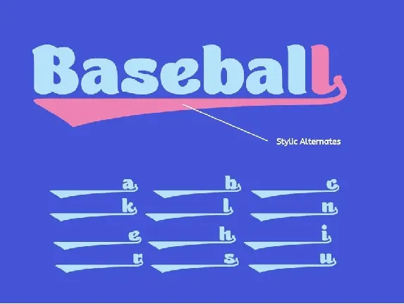 Quick Baseball - Retro Font