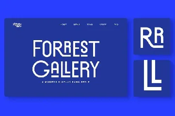 Forrest Gallery Modern Display Font