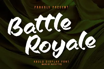 Battle Royale Bold Display Font