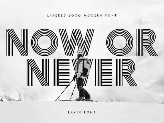 Layer - Layered Logo Modern Font