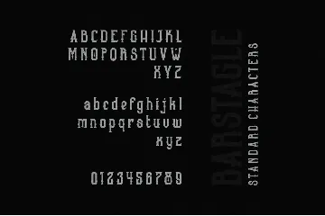 Barstagle font