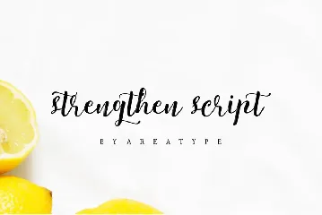 Strengthen Script font