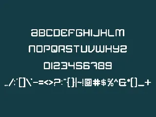 OverMatrix - futuristic font