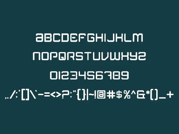 OverMatrix - futuristic font