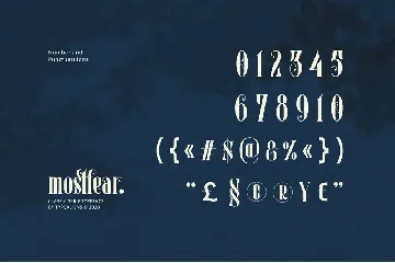 Mostfear font