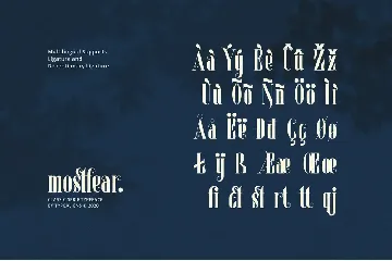 Mostfear font