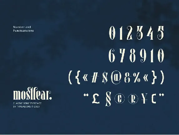 Mostfear font