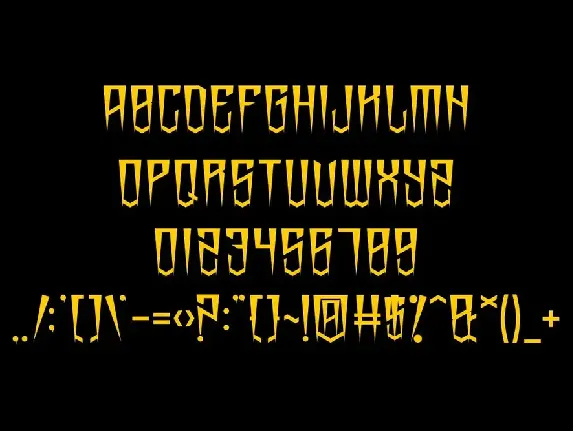 Gamelowin  - Halloween Display Font