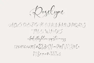 Roselyne - Modern Signature Handwriting Font