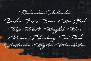 Ridenation - Handwritten Font