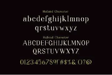 Halland Serif Font