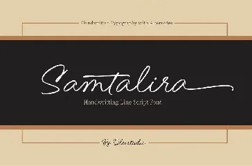 Samtalira - Handwriting Script font