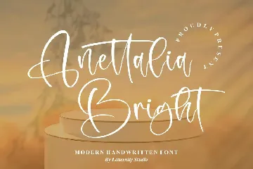 Anettalia Bright Modern Handwritten Font