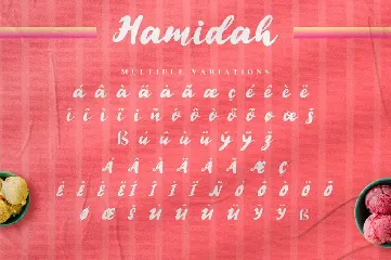 Hamidah - Bold Calligraphy Font