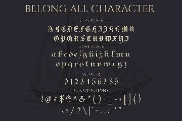 Belong - Blacklatter Font