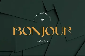 Bonjour font