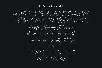 Frivolite SVG Lettering Brush Handmade Font Type