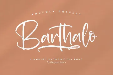 Barthalo Modern Handwritten Font