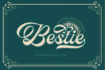 Bestie - Vintage Script font