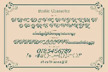 Bestie - Vintage Script font