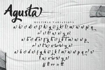 Agusta - Bold Script Font