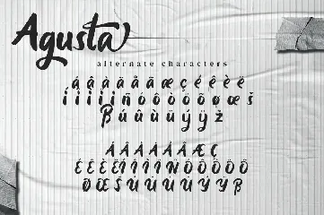 Agusta - Bold Script Font